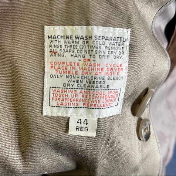 London Fog Towne Men's Belted  Lined Trench Coat Size 44 Brown - Picture 11 of 11